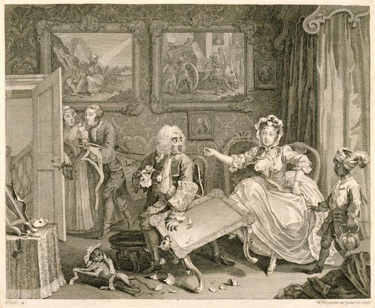 A Harlot's Progress, plate 2, 1732 - Вільям Хогарт