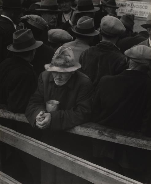 White Angel Bread Line, San Francisco, 1933 - Доротея Ланж