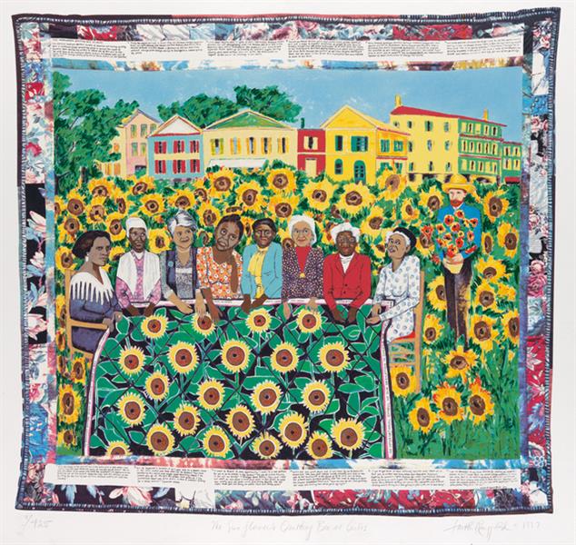 The Sunflowers Quilting Bee at Arles, 1996 - Faith Ringgold