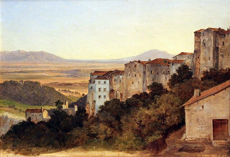 A view at Olevano, 1823 - Heinrich Reinhold
