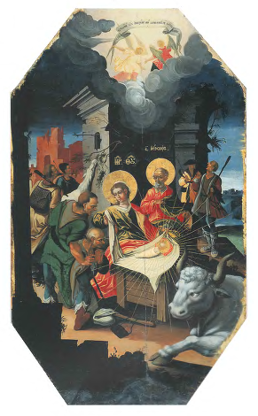 The Nativity. From the Festive Row of the Main Iconostasis of the Assumption Cathedral of the Kyiv-Pechersk Lavra, 1729 - Orthodox Icons