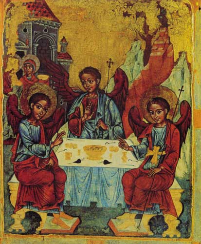 The Holy Trinity of Old Testament, c.1600 - 1700 - Orthodox Icons
