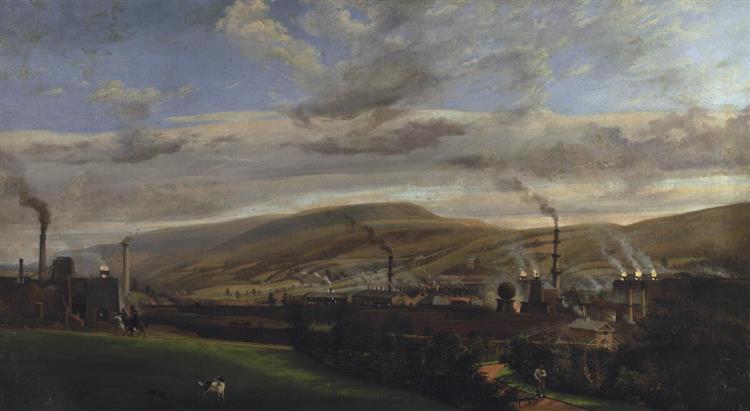 South Wales Industrial Landscape, c.1825 - Penry Williams