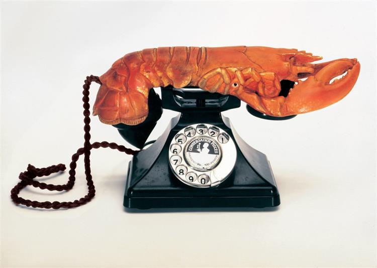 Lobster Telephone, 1936 - Сальвадор Дали