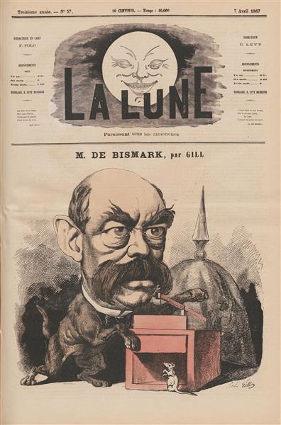 Caricature of Bismark, 1867 - Андре Жилль