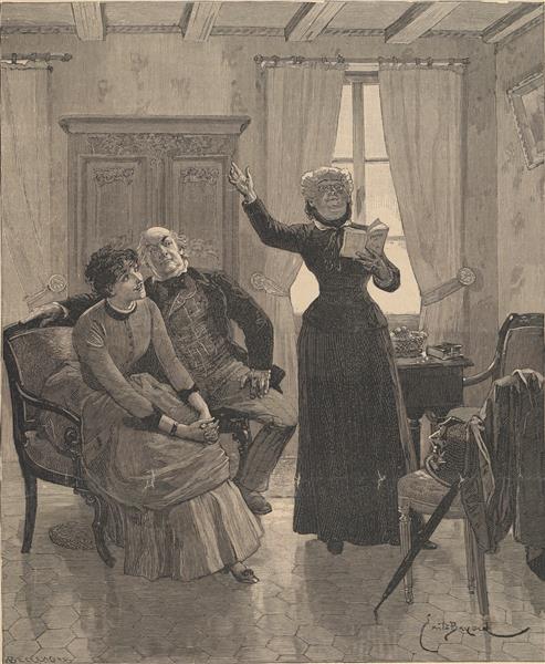 This white-haired woman became Chimène again for one hour, 1886 - Émile Bayard