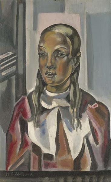 Portrait De Jeune Femme, 1924 - 1925 - Maria Blanchard