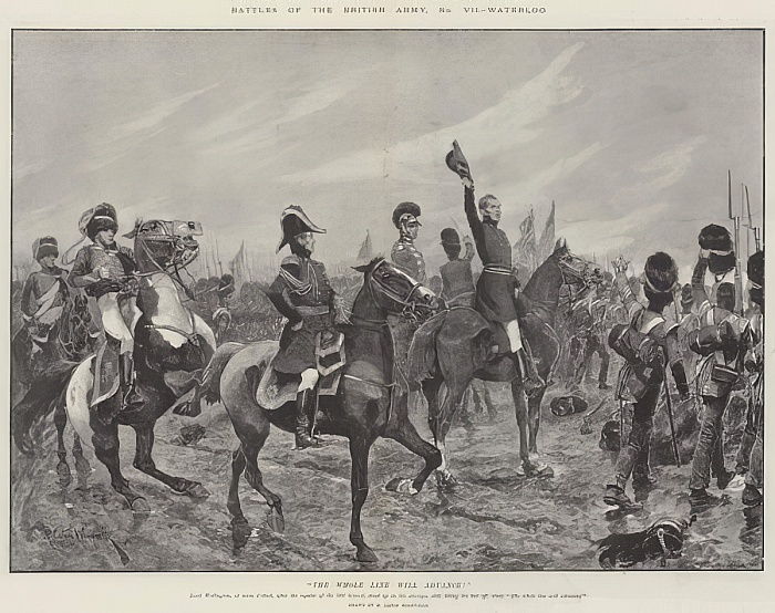 Battles of the British Army, Waterloo (1815), 1894 - Richard Caton Woodville Jr.