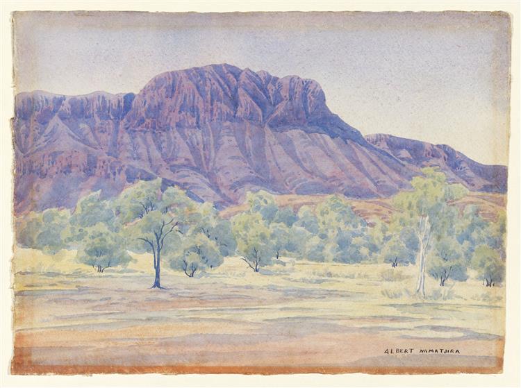 Central Australian Landscape, c.1944 - Albert Namatjira