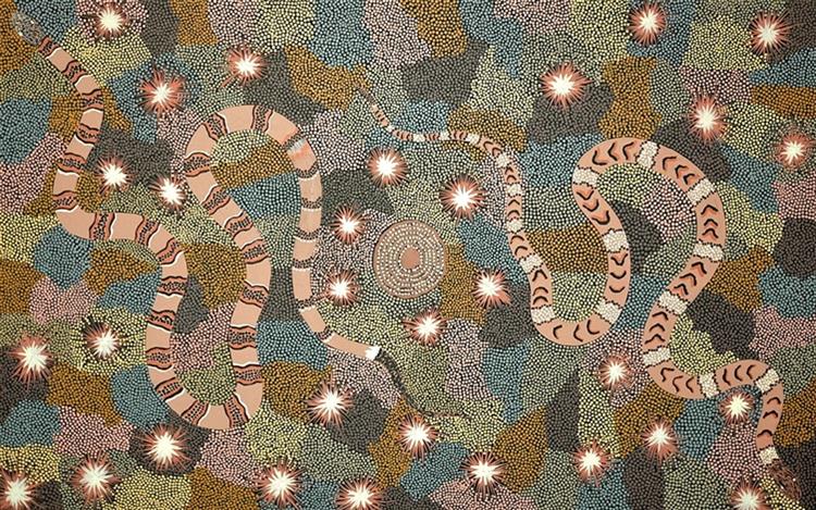 Snake Dreaming, 1990 - Gabriella Possum Nungurrayi