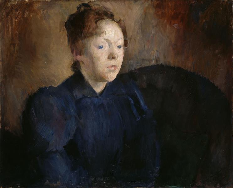 Portrait of Nenna Janson Nagel, b. Backer Lunde, 1892 - Harriet Backer