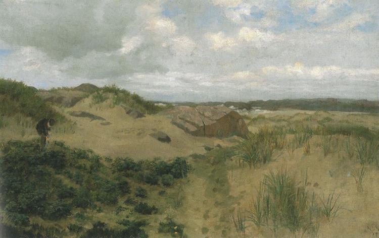Kystlandskap, 1878 - Kitty Lange Kielland