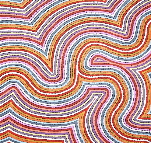 Worm Dreaming at Napperby, 2012 - Michelle Possum Nungurrayi