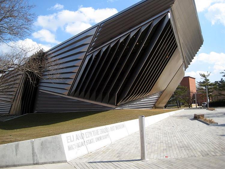 Broad Art Museum in East Lansing, Michigan, 2007 - 2012 - Zaha Hadid