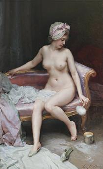 After Bath (nude of a Woman) - Raimundo de Madrazo y Garreta