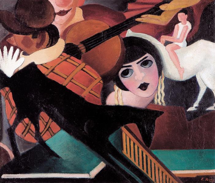 Circus Met Gitaar, c.1929 - Else Berg
