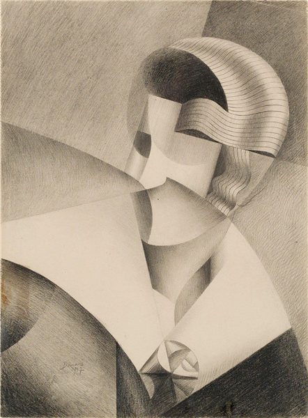 Cubist Head, 1917 - Marthe Donas