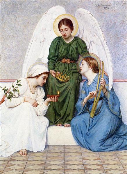 Faith, Hope, and Love, c.1900 - Mary Lizzie Macomber