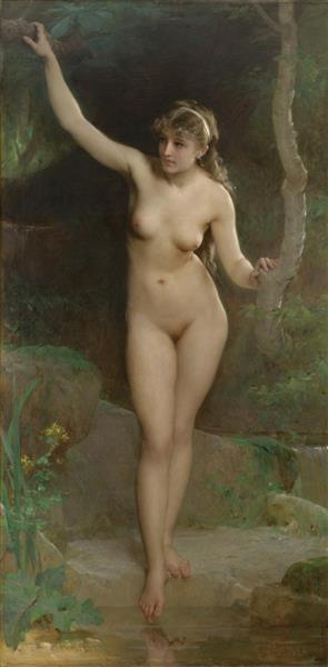 The bather, 1882 - Эмиль Мюнье