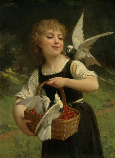 Messenger of love, 1891 - Эмиль Мюнье