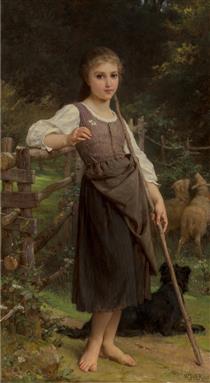 The shepherdess - Эмиль Мюнье