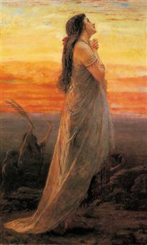 The lament of Jephthahs daughter - George Elgar Hicks