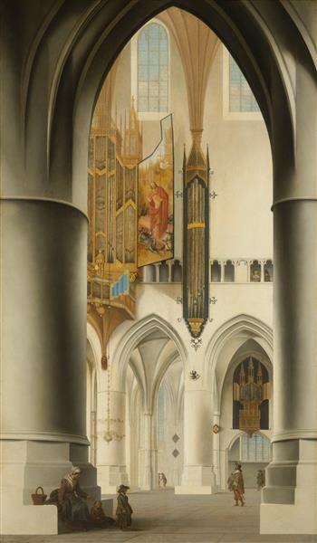 Interior of the Church of St Bavo in Haarlem, 1636 - Pieter Jansz. Saenredam