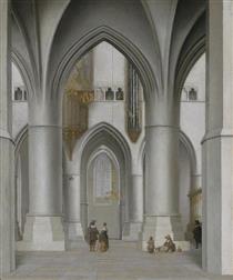 Interior of the St. Bavokerk at Haarlem - Пітер Санредам