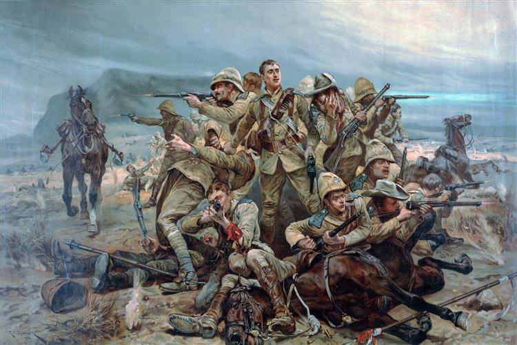 17th Lancers at the Battle of Modderfontein - Richard Caton Woodville Jr.