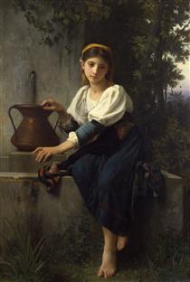 Young Girl at the Well - Elizabeth Jane Gardner