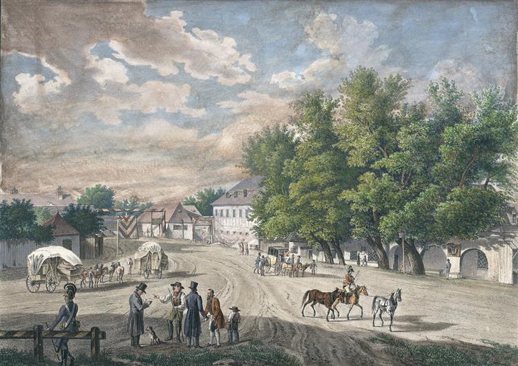 View of Tabor Linie, c.1840 - Johann Baptist Clarot