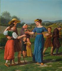 'The Maiden from Afar' from the poem by Schiller - Christoffer Wilhelm Eckersberg