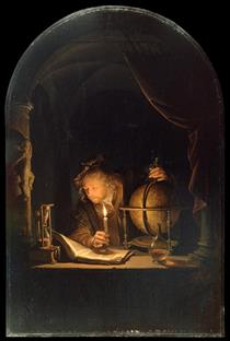 Astronomer by Candlelight - Gerard Dou