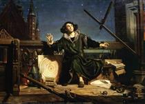 Copernicus in the tower at Frombork - Jan Matejko