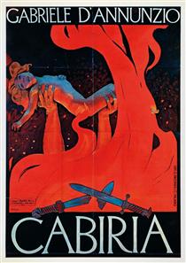 Original Italian Poster for the Italian Film Cabiria - Leopoldo Metlicovitz