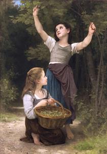 Harvest of Hazelnuts - William-Adolphe Bouguereau