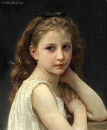 Head of a Young Girl - William-Adolphe Bouguereau