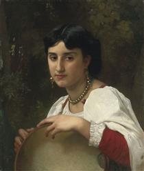 Italian Woman with Tambourine - William-Adolphe Bouguereau