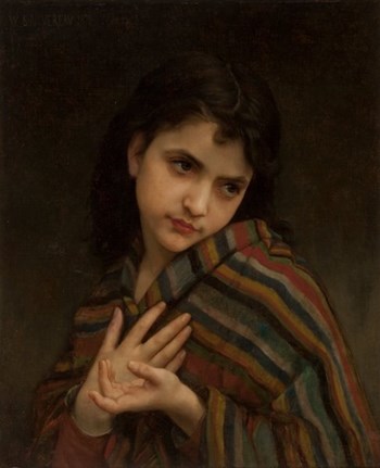 The Chilly Girl - William Bouguereau