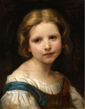 Portrait of a Girl, 1865 - Вильям Адольф Бугро