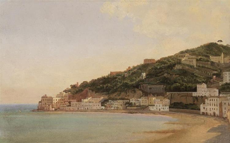 View of Posillipo and the Bay of Mergellina, 1834 - Франц Людвиг Катель
