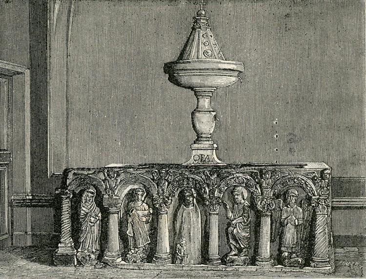Fonte Battesimale Nella Chiesa Di San Giovanni Evangelista, 1900 - Giuseppe Barberis
