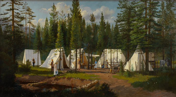 Richards' Camp, Holiday Park Weber Canyon, 1888 - James Taylor Harwood