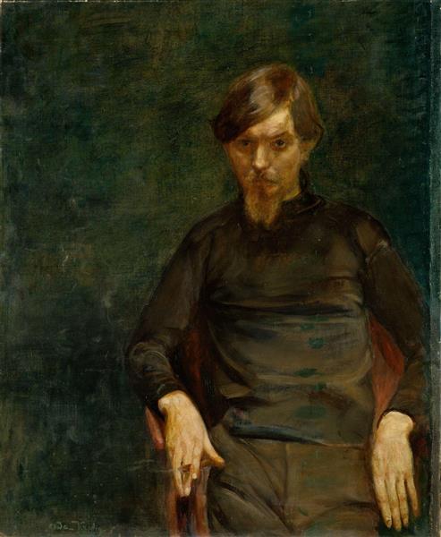 Portrait of the Swedish Painter Ivar Arosenius, 1905 - Oda Krohg