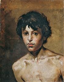 Portrait of a boy - Adolfo Feragutti Visconti