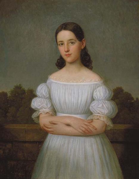 Portrait of Clara Mazureau, 1838 - Jacques Amans