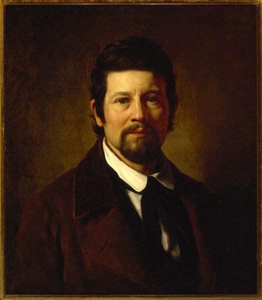 Self-portrait, 1845 - Jacques Amans