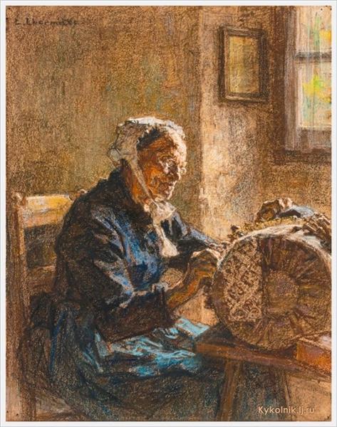 The Old Lacemaker - Léon Augustin Lhermitte