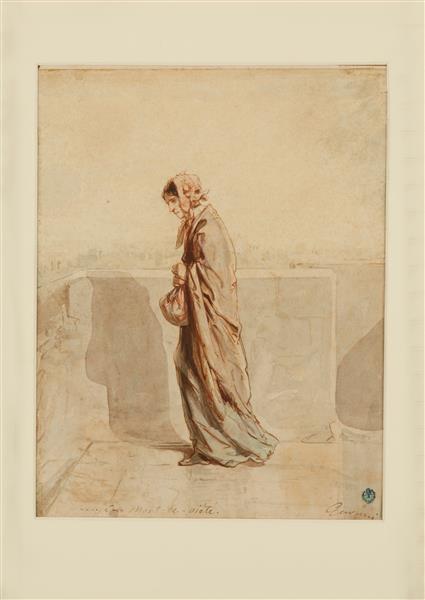 At the Mont de piéte, c.1850 - Поль Гаварни