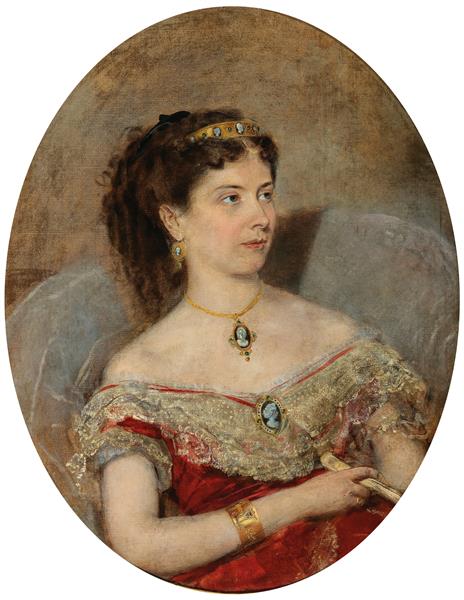 Portrait of Princess Maria von Stackelberg, née Golowin - Anton Romako